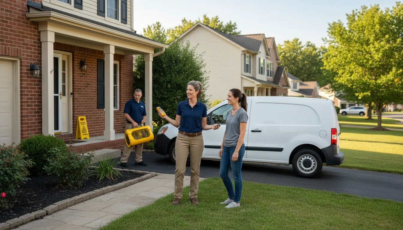 Water restoration image for Water Damage & Restoration Services in Arcadia, KS